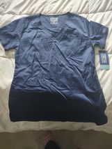 Cherokee XS Women&#39;s Navy Shirt Nursing Scrubs - £15.62 GBP