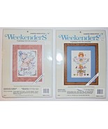  Weekenders Counted Cross Stitch Lot  Wedding Bell Sampler &amp; Sunshine Susie - £15.90 GBP