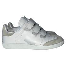 Isabel Marant Beth Logo  Straps In Leather And Suede Women White Size 36 - $193.80