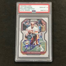 2020 Panini Prizm #185 Joe Theismann Signed Card AUTO 10 PSA slabbed Washington - $99.99