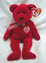 TY Beanie Babies 2003 SECRET THE RED &quot;I LOVE YOU&quot; BEAR 8&quot; STUFFED ANIMAL... - £11.65 GBP