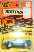 Matchbox 1995 Super Fast #28 "Mitsubishi Spyder" Mint Car On Sealed Card - £2.39 GBP