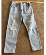 LEVI&#39;S’ 501 Jeans Women Sz 30x 28 Original Premium Cropped Straight Leg ... - $118.19 CAD