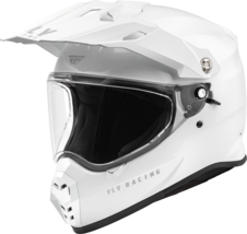 FLY RACING Trekker Solid Helmet, White, Small - $189.95