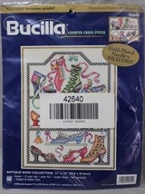 Bucilla Antique Shoe Collection Counted Cross Stitch Kit #42640 New Sealed - $24.72