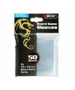 10 pks of 50 (500) BCW 70mm x 70mm Clear Square No. 1 Sz Board Game Card... - €22,97 EUR