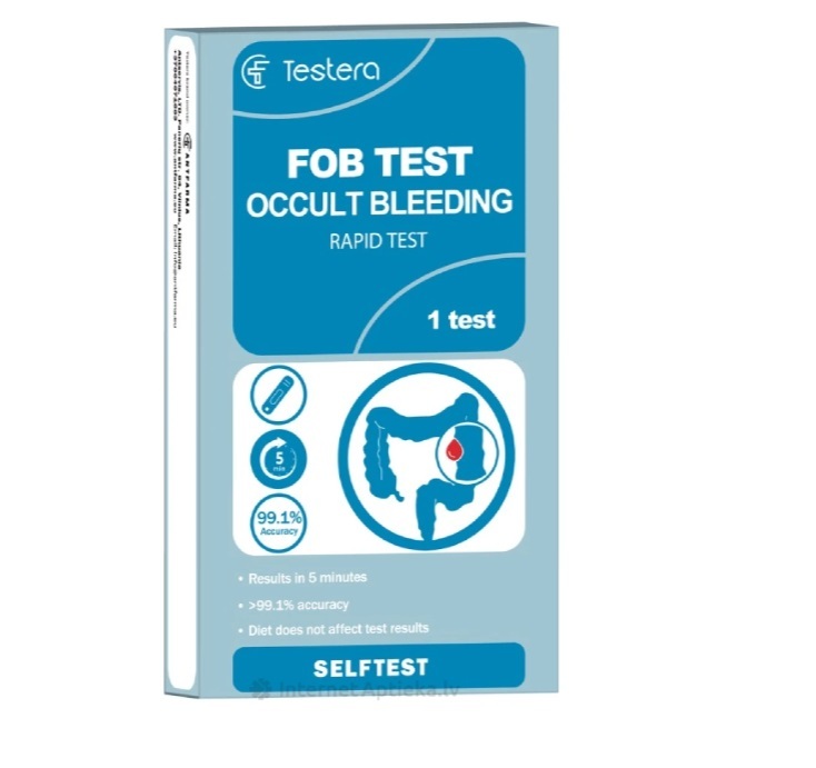 Testera FOB Fecal Occult Blood Test - $12.44