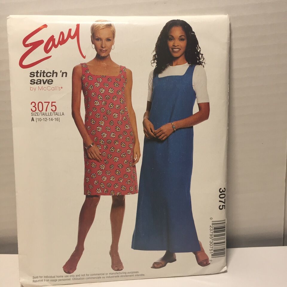 Primary image for Easy Stitch 'n Save 3075 Size 10-16 Misses' Miss Petite Dress or Jumper