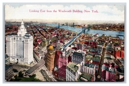 View East From Woolworth Building New York City NY NYC UNP DB Postcard H26 - £3.54 GBP