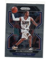 2021-22 Panini Prizm Basketball Allen Iverson #255 Philadelphia 76ers - £1.55 GBP