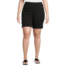 Just My Size Women&#39;s Plus Millennium Pull On Bermuda Shorts, 9” Inseam - Size 3X - £6.15 GBP