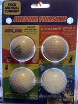 Trick Golfball Company Awesome Foursome Gag Golf Balls - £12.36 GBP