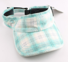 Donna Carhartt Detroit Romolo Cotone Visiera Cappello Verde Menta Plaid Nwt - $14.98