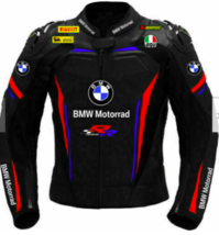 New Mens BMW Motorbike Leather Jacket Motorcycle Motorcycle Bikers Racing Sports - £109.34 GBP