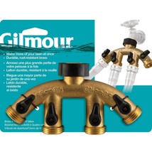 Gilmour 44GF 4-Way Shut-Off Valve, Brass - $27.75