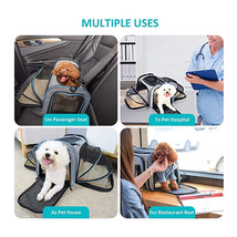 Carrier For Cat Pet Airline Approved Expandable  Dog Carrier Car, Hospital Ect - £38.37 GBP