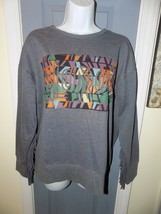 Lularoe Gray Fringe Logo Sweatshirt Size M Women&#39;s NWOT - $40.15