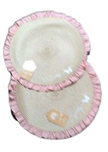 Set of 2 Dolly Parton Country Pink Ruffle 15&quot; Round Placemats Viral Disc... - $19.00
