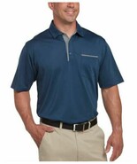 Pebble Beach Men’s Performance Polo Shirt, Sargasso Sea, S - $11.08