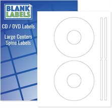CD DVD Labels from Memorex Large Core Compatible Permanent White Matte a... - £39.73 GBP