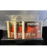 Lot Of 3 New Factory Sealed Maxell 650 MB CD-RW Compact Disque (Disk) - £11.59 GBP