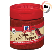 6x Shakers McCormick Chipotle Chili Pepper Seasoning | .90oz | Ripe Peppers - £30.44 GBP