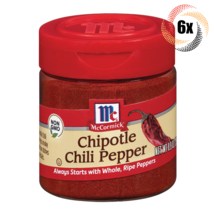 6x Shakers McCormick Chipotle Chili Pepper Seasoning | .90oz | Ripe Peppers - £31.02 GBP