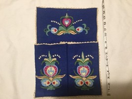 Mail Holder Norway Sweden Wool Felt Embroidery Hanging christmas - $667.67 MXN