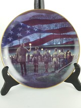Franklin Mint Vietnam Veterans Candlelight Memorial Collectors Plate Troutman - $10.00