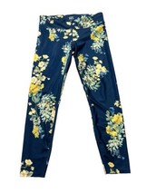 Joy Lab Size Blue and Green Floral Yoga Active Leggings Large - $21.95