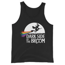 Dark Side of The Broom Classic Rock Witch Funny Halloween Unisex Tank To... - $24.01+