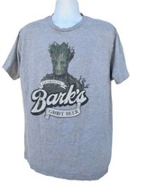 Guardians of the Galaxy Mens XL Guardian Barks Groot Beer T Shirt Gray - $11.87