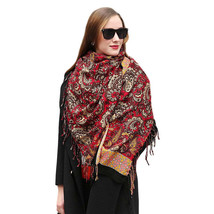 Anyyou 100% Pure Merino Wool Brown Poncho Winter Large Scarf Pashmina Shawl Band - £76.91 GBP+