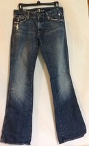 7 FOR aLL mANKIND Jeans Boot Cut Low Waist Vintage Size 28 - £22.57 GBP