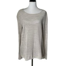 Old Navy Open Knit Top Crochet Blouse Long Sleeve See Through Womens Siz... - $15.83