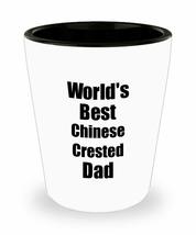 Chinese Crested Dad Shot Glass Worlds Best Dog Lover Funny Gift For Pet Owner Li - £10.26 GBP