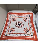 Bicentennial Scarf 1976 25x25&quot; Red White Blue Patriotic Acetate Japan RARE - $22.59