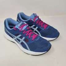 Asics Gel Contend 5 Womens Size 7.5 Athletic Shoes Blue Sneakers 1012A234 - £20.09 GBP