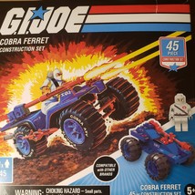 GI Joe Cobra FERRET. Vehicle and figure. 44 Pc Construction Set By Hasbro - £5.84 GBP