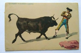 Bull Matador Postcard Vintage Series 5371 Quiebro A Cuerpo Limpio 1909 Bullfight - £8.67 GBP