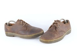 Vintage Dr Martens Mens Size 9 Distressed Chunky Leather Oxfords Shoes Brown - £69.66 GBP