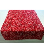 BANDANA COWBOY LINENS -Table Runner, Napkins, or Tablecloth, Red,  Cow p... - $19.20 CAD