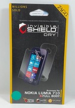 ZAGG Scudo Invisibile Asciutto Protezione Schermo Per Nokia Lumia 710 Integrale - £7.17 GBP