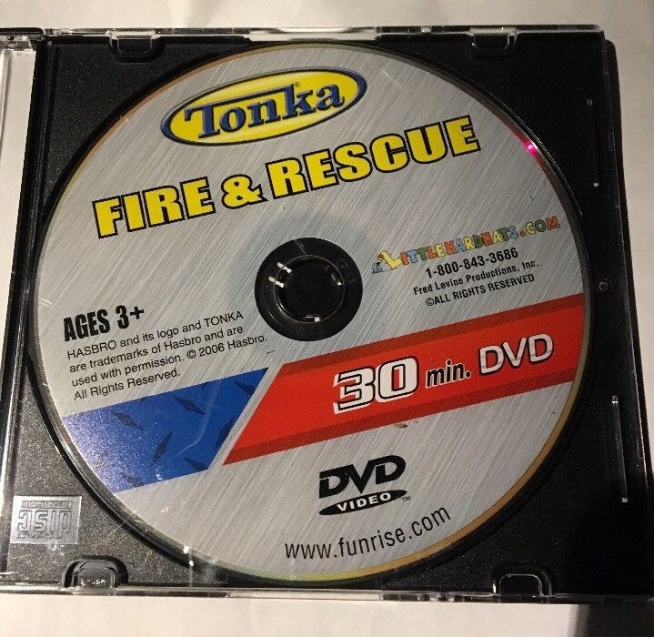 Tonka-Fire & Rescue (30 Minute DVD) Hasbro & Tonka Ages 3+-TESTED-RARE-SHIPS N24