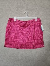 Greg Norman Play Dry Golf Skort Skirt Shorts Womens XL Pink Moisture Wick NEW - £19.68 GBP