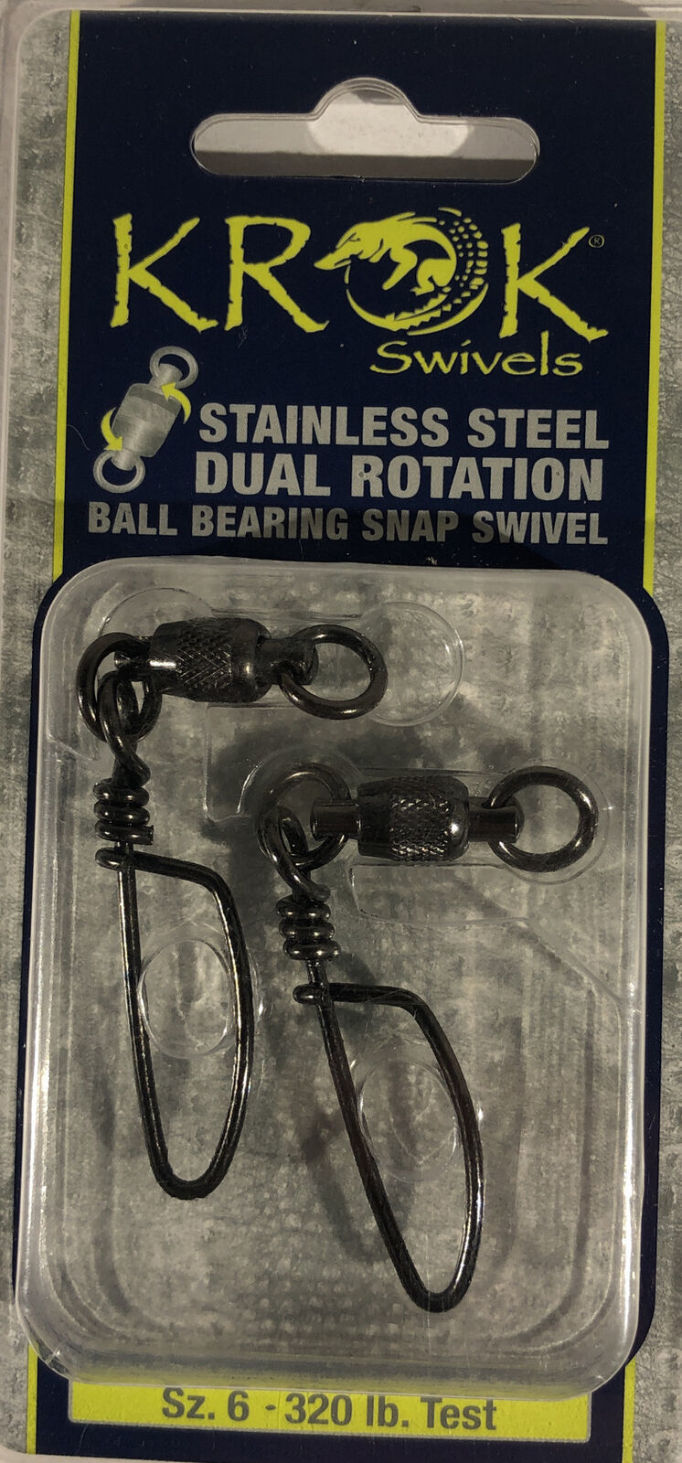 Sea Striker KBBSS320-2Pk Krok Ballbearing Coastlock Snap Swivel 320lb Si... - $39.48