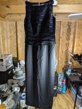 marie st. claire polyester black size 12 dress w/ acetate lining - $93.06