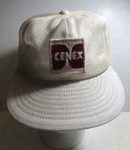 Vintage CENEX Gas Full Mesh Snapback Cap Trucker Hat White Red - £11.75 GBP