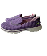 SKECHERS LADIES GO WALK GOGA MAT TECHNOLOGY PURPLE WHITE SLIDE SHOES ON ... - £51.14 GBP