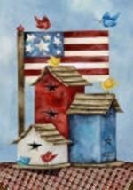  Freedom Birdhouses House Flag 1328 - $13.95